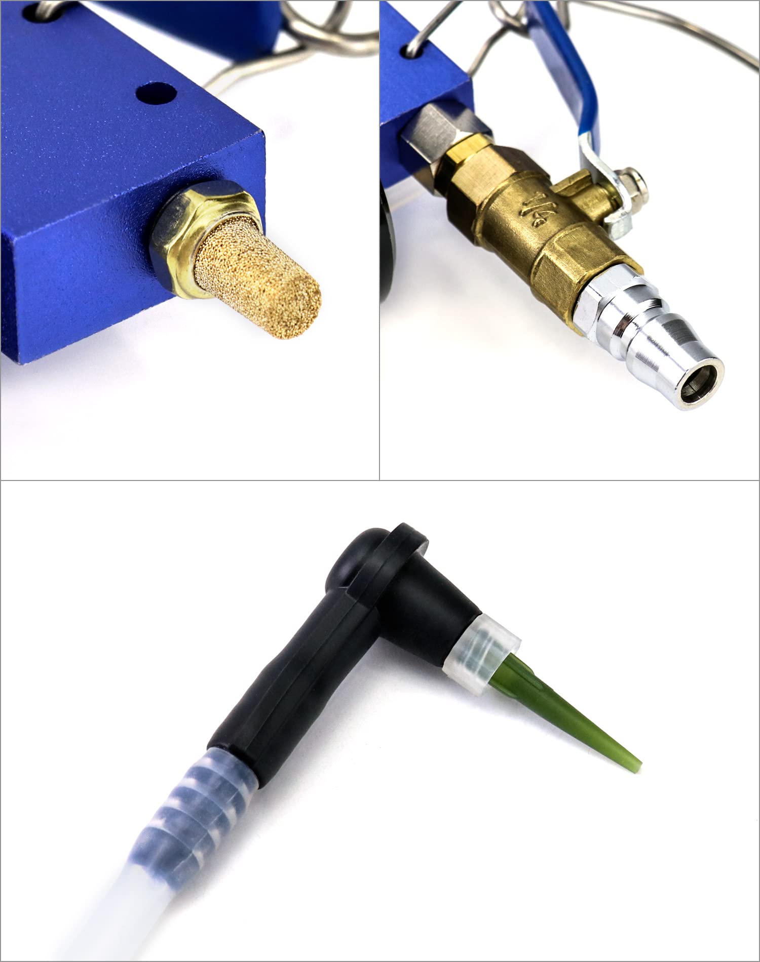 QWORK Auto Car Brake Fluid Extractor - Pneumatic Vacuum Bleeder for Oil Change, Power Steering Fluid, Engine Oil, Gear Oil & Water - Ideal for Auto & Motorcycle Maintenance, DIY Fluid Replacement & Garage Repairs