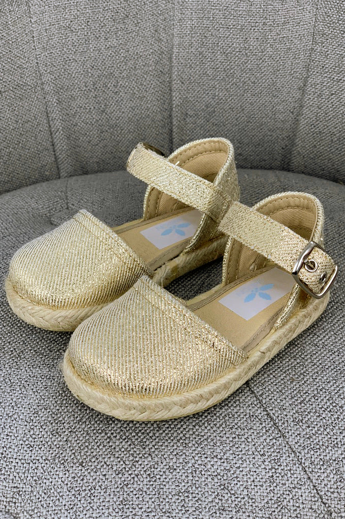 Women's Gold Espadrille Sandals - Comfortable Jute Wedge Heels for Summer Beach, Vacation & Casual Outfits