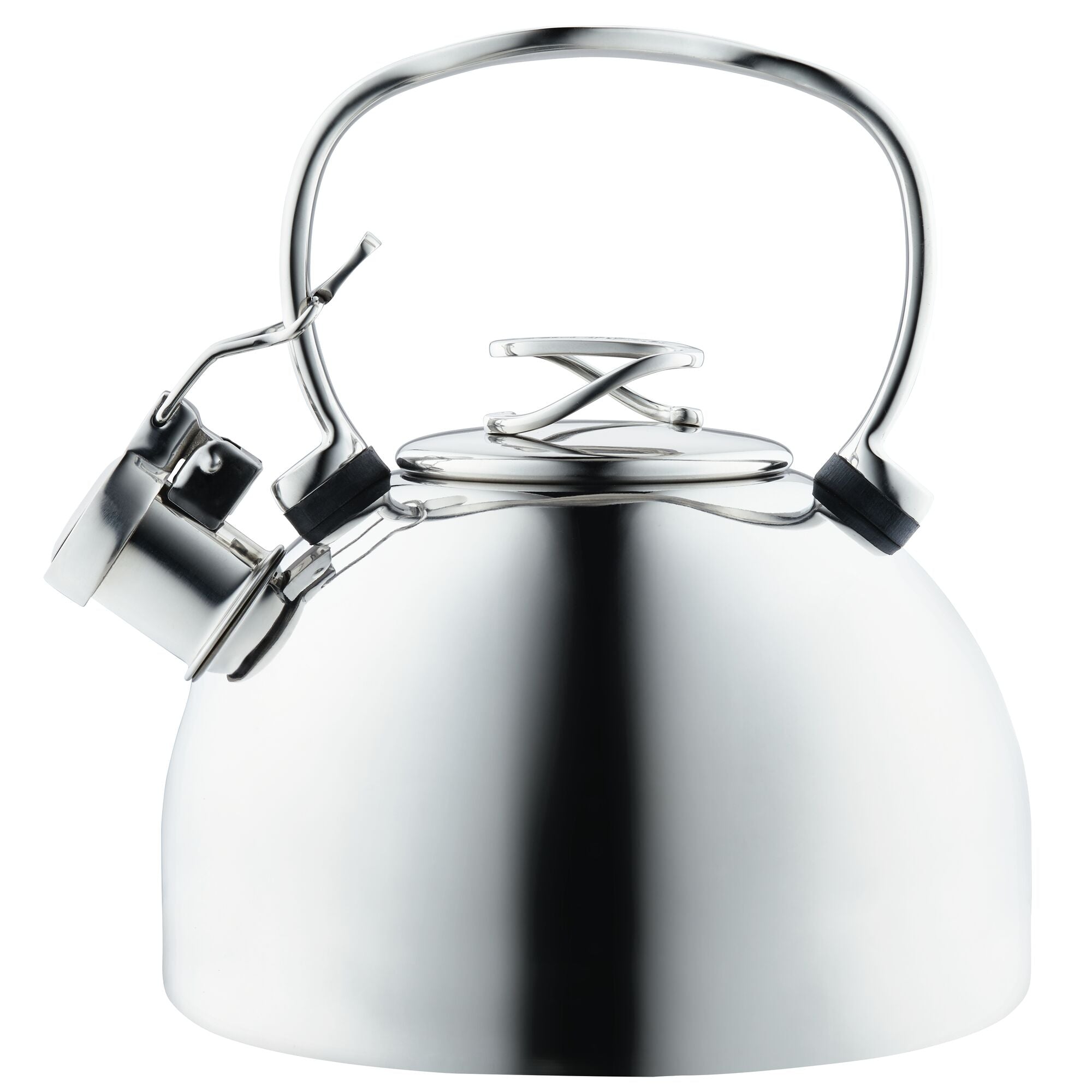 2.3 Quart Stainless Steel Whistling Tea Kettle with Flip-Up Spout - Perfect for Stovetop Brewing, Camping & Home Kitchen Use
