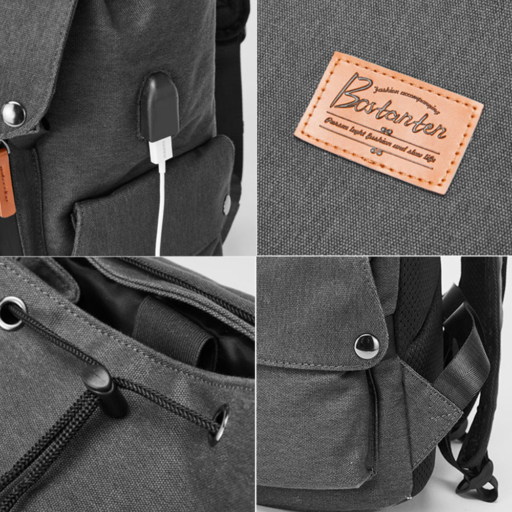 Milo Canvas Pro 15.6 Inch Laptop Backpack for Travel & Commuting - Durable Water-Resistant Work Bag for Business, College & Daily Use