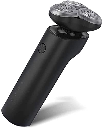 Premium Electric Shaver for Men - Waterproof Rotary Shaver for Dry/Wet Use - Cordless Rechargeable Travel Razor - Perfect Gift for Husband & Dad (Black) - Ideal for Home, Gym & Business Trips