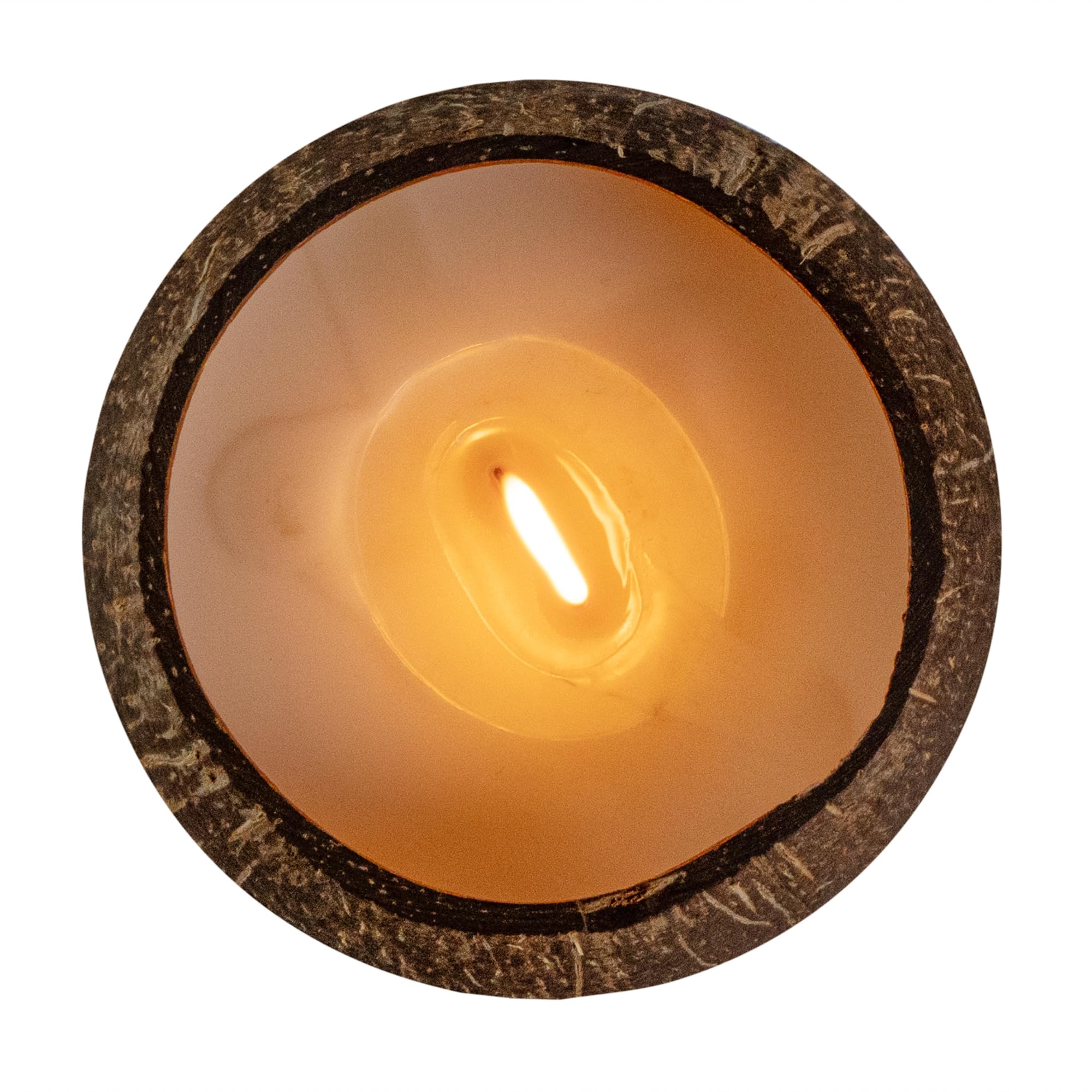 Hand-Poured Coconut Shell Candle - 3.9 x 2.8 Inch Natural Soy Wax Candle with Wooden Wick, Pineapple Papaya Fragrance, Double Wax Blend for Home Decor, Spa Relaxation & Romantic Ambiance