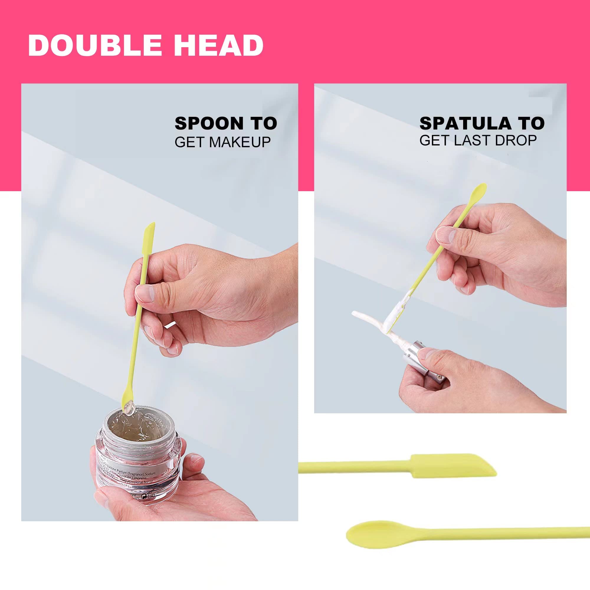 5-Piece Mini Beauty Spatula Set - Small Cosmetic Spatulas for Lotion, Makeup & Wax Removal - Perfect for Jars, Bottles & DIY Skincare - Great for Home, Salon & Travel Use