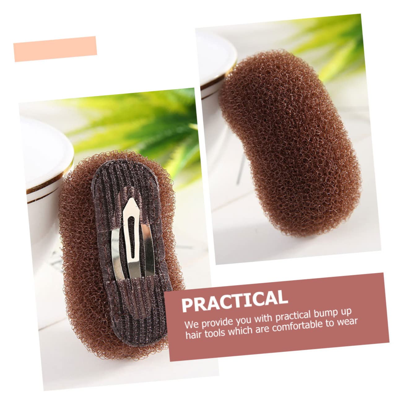 Beatifufu 6-Pack Hair Clips for Girls & Women - Hair Padding Clamps for Volume & Styling - Perfect for Home, School, Parties & Special Occasions