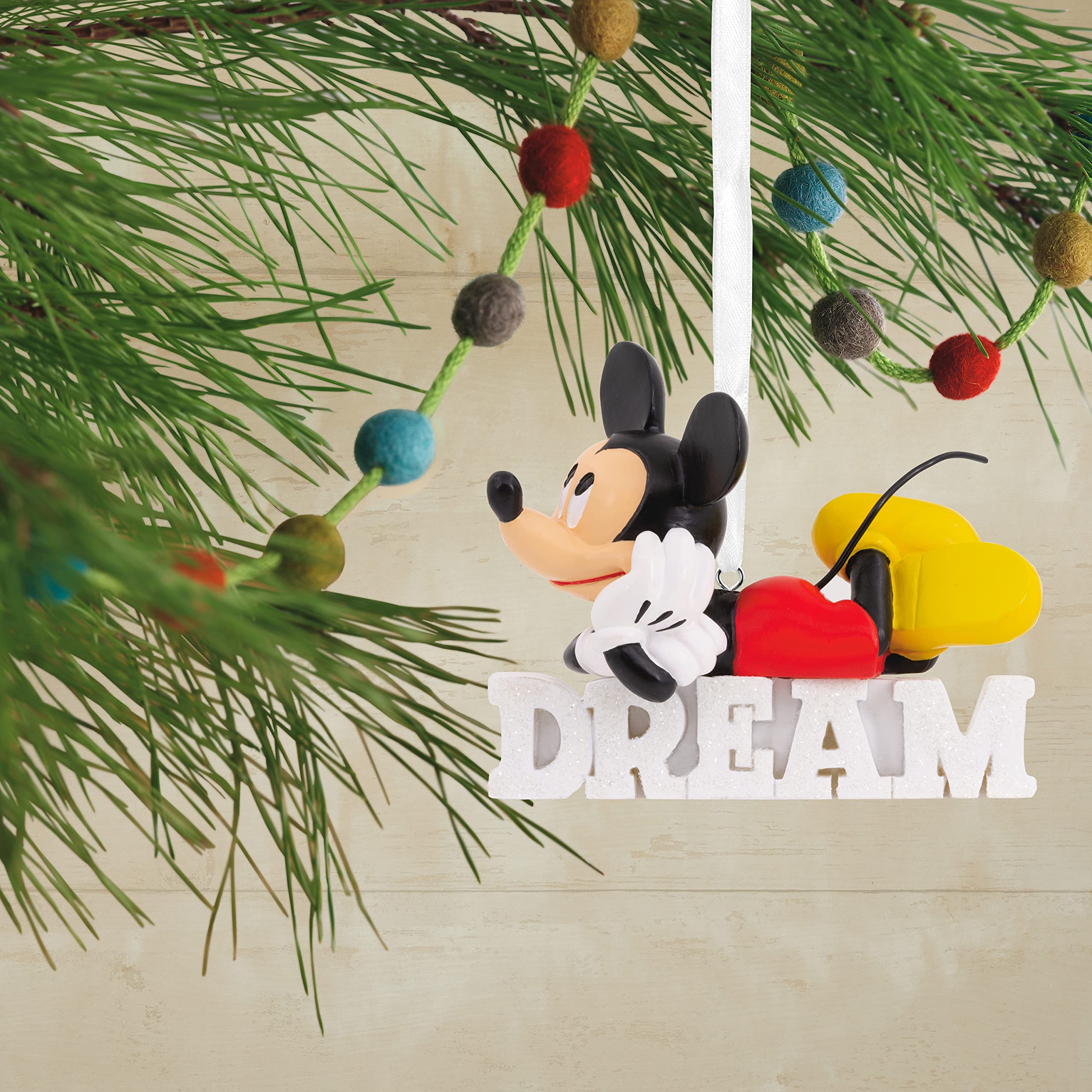 Hallmark Disney Mickey Mouse Dream Christmas Ornament - Collectible Holiday Decor for Tree, Gift, and Festive Home Decorations | Perfect for Christmas, Disney Fans, and Holiday Celebrations