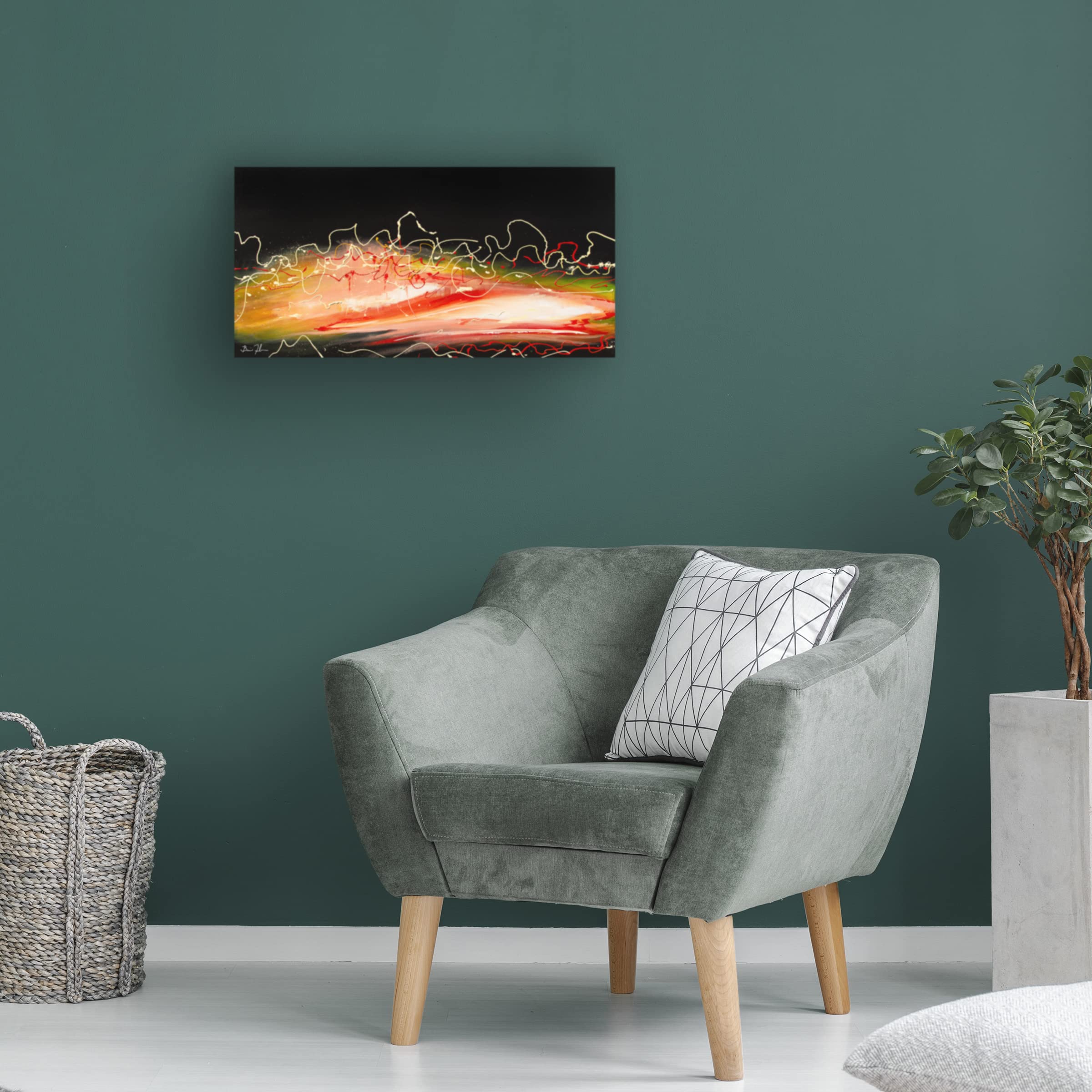 Brian Fisher 'Rush' Canvas Wall Art Print - Modern Abstract Painting for Living Room, Bedroom & Office Decor | Trademark Fine Art Collection