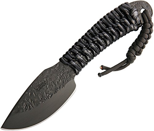BEH110 Pro LT Alaskan Fixed Blade Knife - Black Cord Wrapped Hunting Knife for Outdoor Survival, Camping & Bushcraft | Durable Full Tang Design with Ergonomic Grip