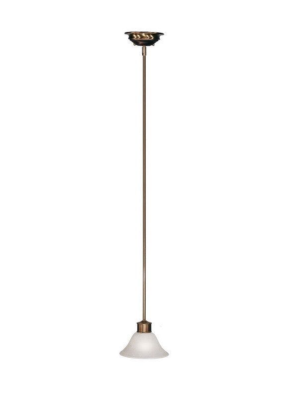 Z Lite Lighting 309MP Mini Pendant Light - Burnished Nickel & Chocolate Finish, Single Hanging Fixture for Kitchen Island, Dining Room, or Entryway Lighting