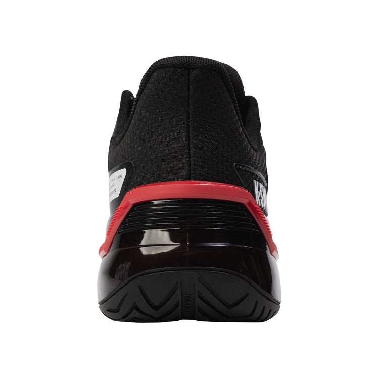 K Swiss Ultrashot 4 Men's Tennis Shoes - White/Black/Red (Model 4437 140) | Lightweight & Durable for Competitive Play & Casual Wear