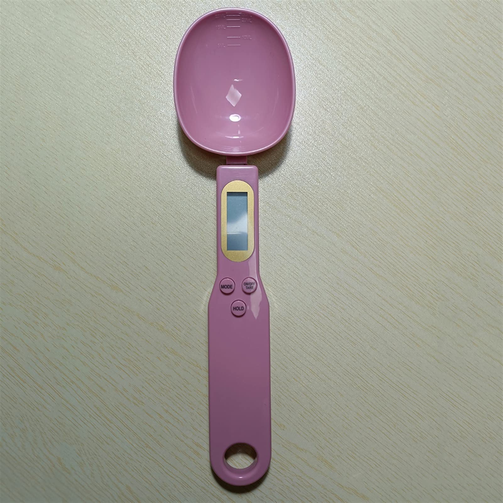 Digital Measuring Spoons with LCD Display - 500g/0.1g Precision Electronic Kitchen Scale Spoon for Baking, Cooking & Portion Control (Plastic Pink) - Perfect for Home Chefs, Meal Prep & Dietary Tracking