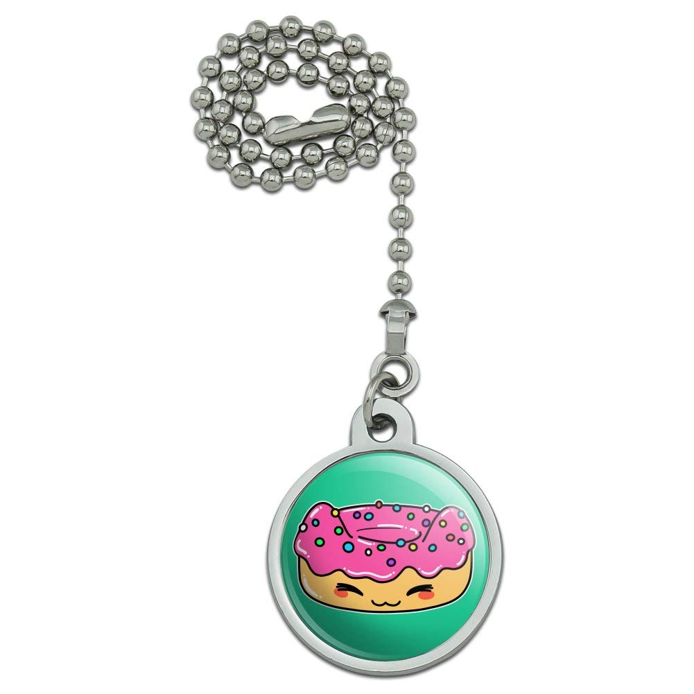 Cute Kawaii Cat Donut Ceiling Fan Pull Chain - Adorable Anime Style Light Switch Decor for Bedroom, Kids Room & Nursery - Whimsical Home Accessories for Cat Lovers