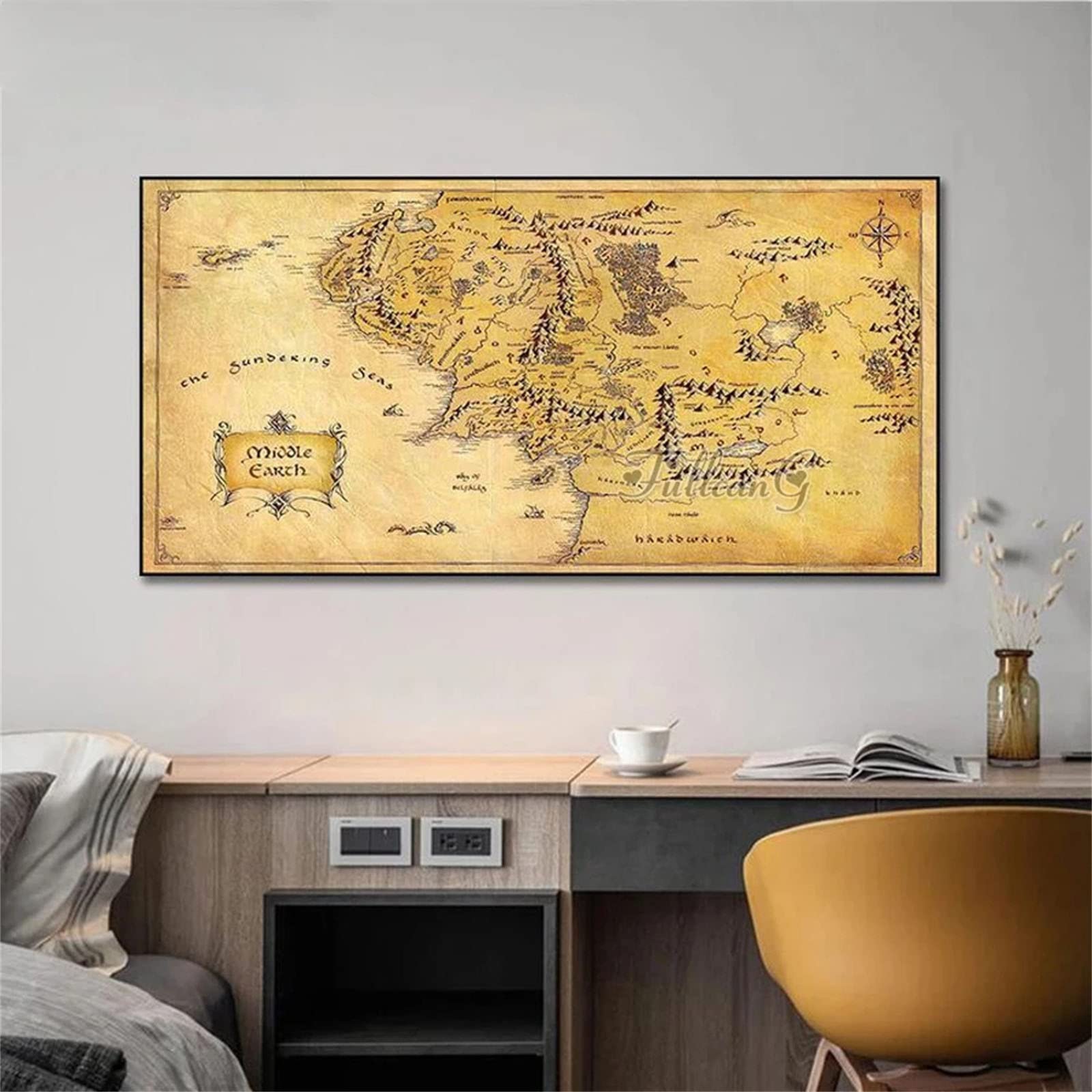 5D Diamond Painting Kit for Adults - Retro Map Large 24x72in, Full Square Drill DIY Art with Gem Dots, Perfect for Home Decor, Wall Art & Gift Giving | Relaxing Craft Activity for Stress Relief & Creative Fun