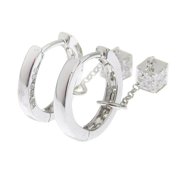 18K Gold Diamond Hoop Dice Earrings for Women - Luxury Dangle Earrings for Casino Night, Party & Gift Giving - Vintage Style Statement Jewelry
