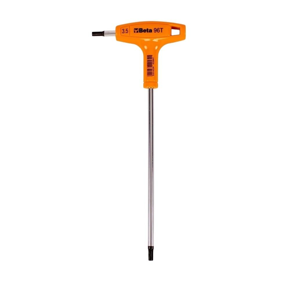 Beta 96T High Torque T-Handle Hex Key Wrench 3mm - Professional Grade Hex Key Set for Bicycle, Motorcycle & Furniture Assembly | Durable Alloy Steel Tool for DIY & Mechanical Repairs