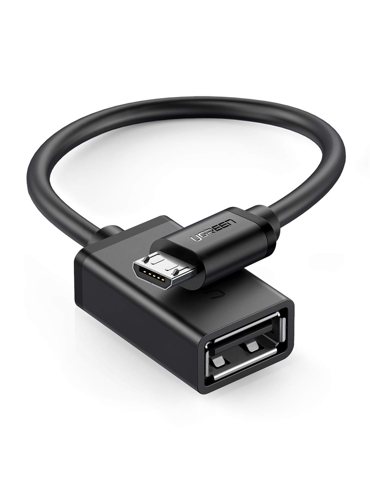 UGREEN Micro USB 2.0 OTG Cable Adapter - Male Micro USB to Female USB Converter for Samsung Galaxy S7/S6 Edge/S4/S3, LG G4, Android Smartphones, Tablets, Windows Devices - 4 Inch Black - Perfect for Gaming Controllers, Data Transfer & Charging