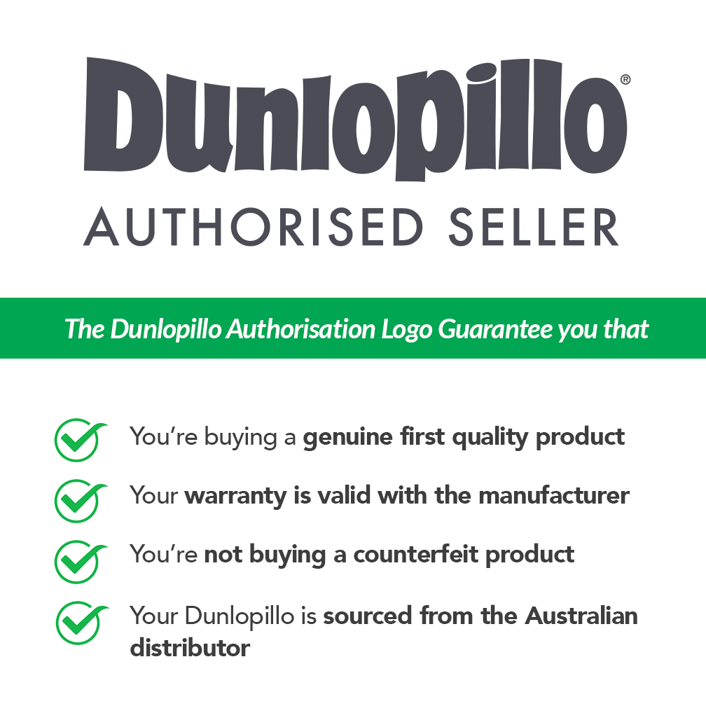 Dunlopillo Classic 2-Pack Genuine Talalay Latex Pillows - Medium Firmness for Neck & Shoulder Support - Perfect for Side Sleepers & Back Pain Relief