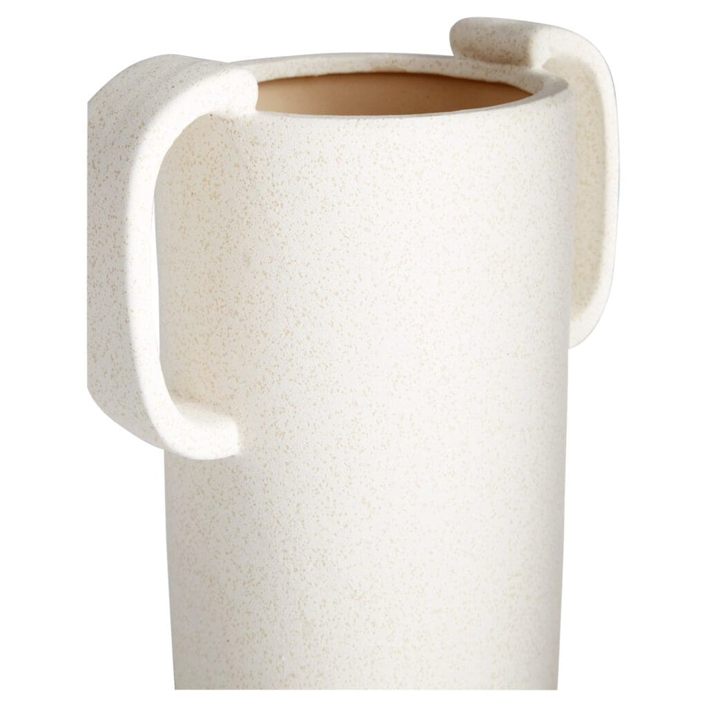 Cyan Design 11191 Large White Dusty Miller Vase - Perfect for Home Decor, Wedding Centerpieces & Farmhouse Style Interiors