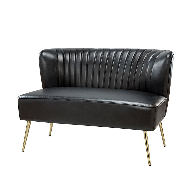 Agnes Vegan Leather Loveseat - Eco-Friendly Faux Leather Sofa for Small Spaces | Perfect for Apartments, Living Rooms & Home Offices