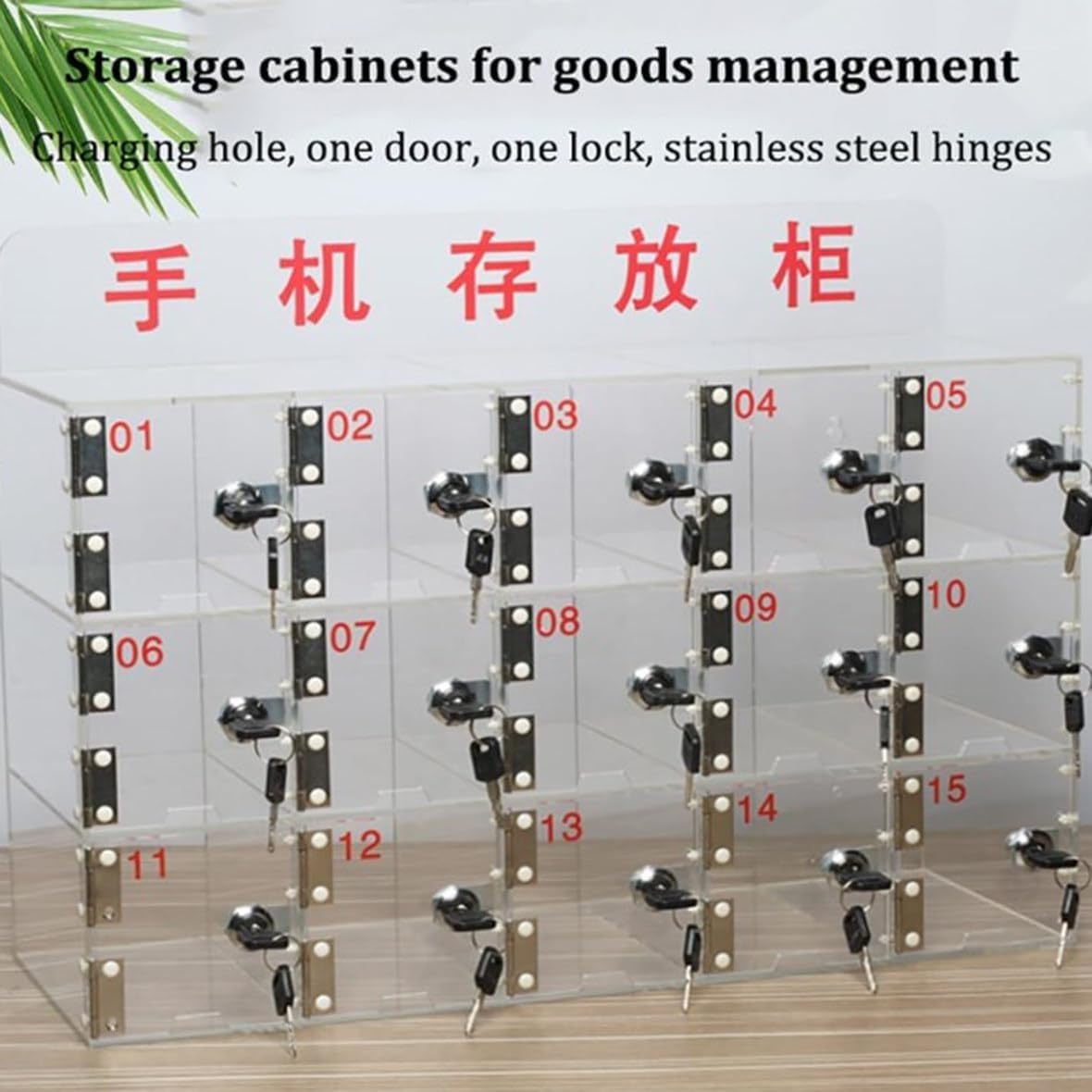 20-Slot Wall Mounted Phone Storage Cabinet - Desktop & Wall Organizer for Cell Phones, Tablets & Small Devices - Perfect for Classrooms, Offices & Home Organization (20 Grids)