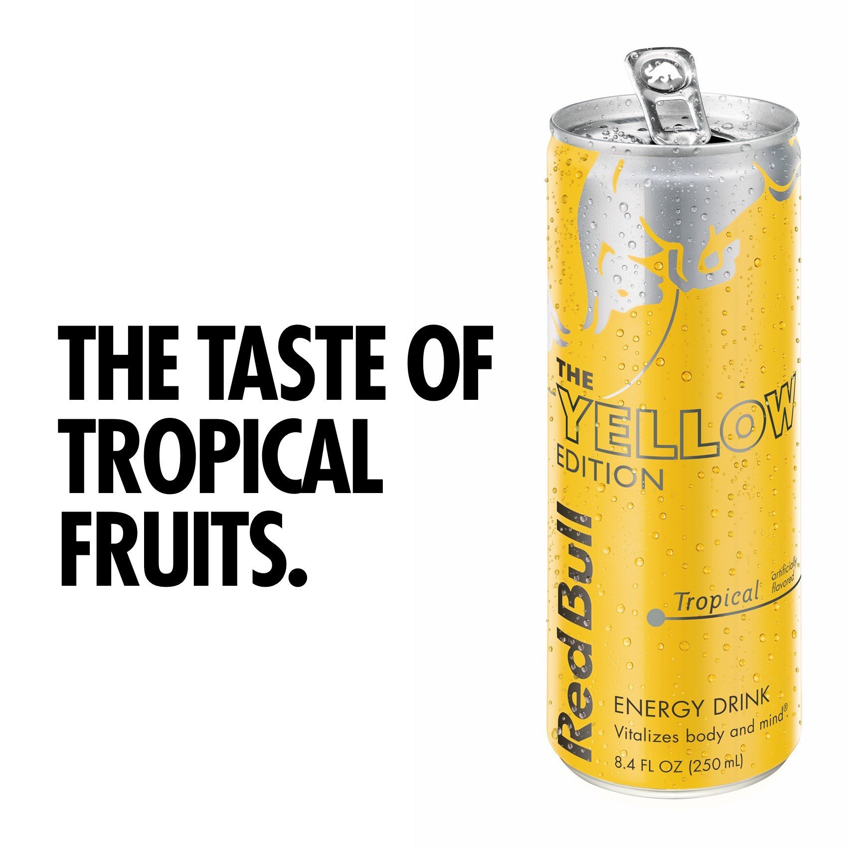 Red Bull Energy Drink Blue Edition & Yellow Edition Tropical - 24 Cans Each | Sugar-Free Energy Boost for Workouts, Gaming & Late Night Study Sessions