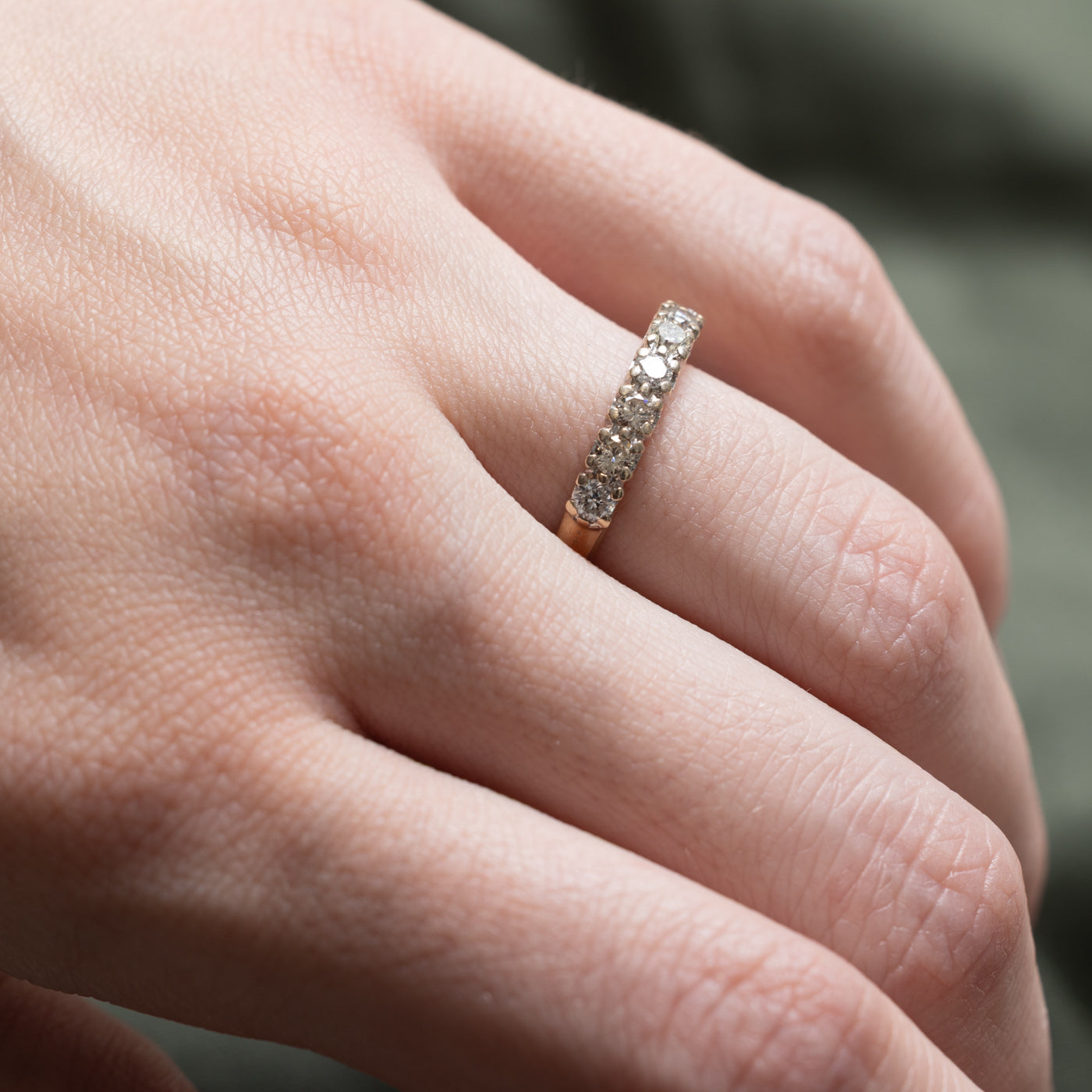 0.50ctw Semi Eternity Diamond Wedding Band Ring - Size 5.75 | Perfect for Engagement, Anniversary & Bridal Jewelry Gifts | Elegant & Timeless Design for Everyday Wear