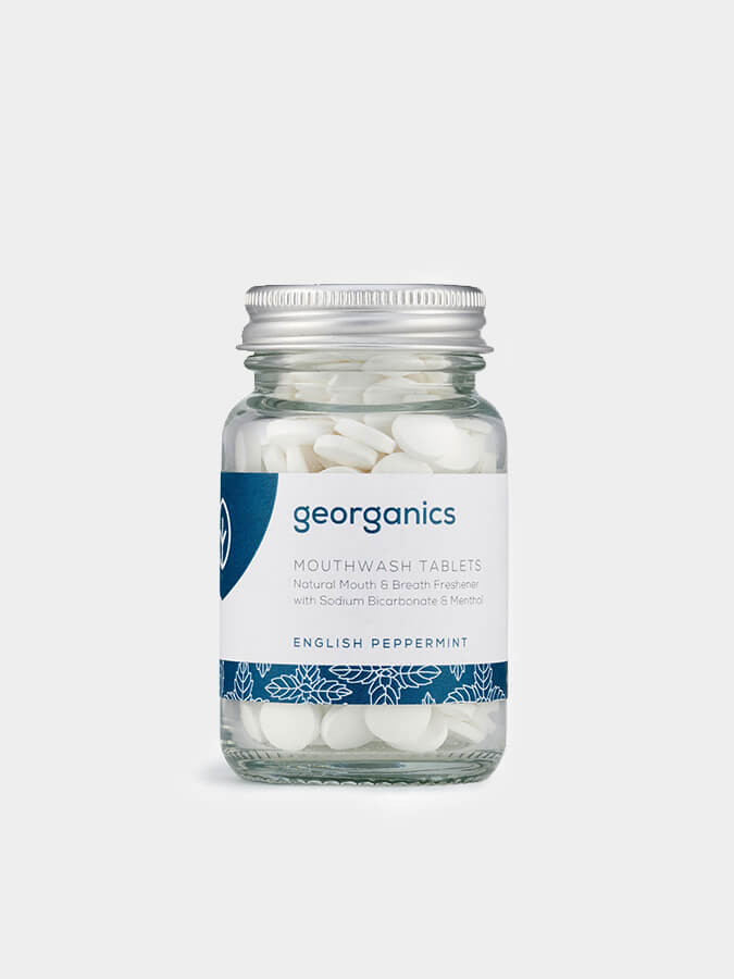 Organic Mouthwash Tablets for Fresh Breath - 180 Count | Natural & Fluoride-Free Oral Care | Perfect for Travel, Home & Office Use