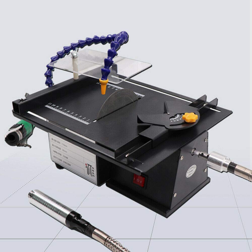 Futchoy 110V Jade Cutting & Engraving Machine - 7-Speed Adjustable Gem Polishing & Engraving Tool with Chisel - Bench Grinder for Jewelry Making & Stone Carving (US Stock) - Perfect for DIY Crafts, Jewelry Design & Lapidary Work