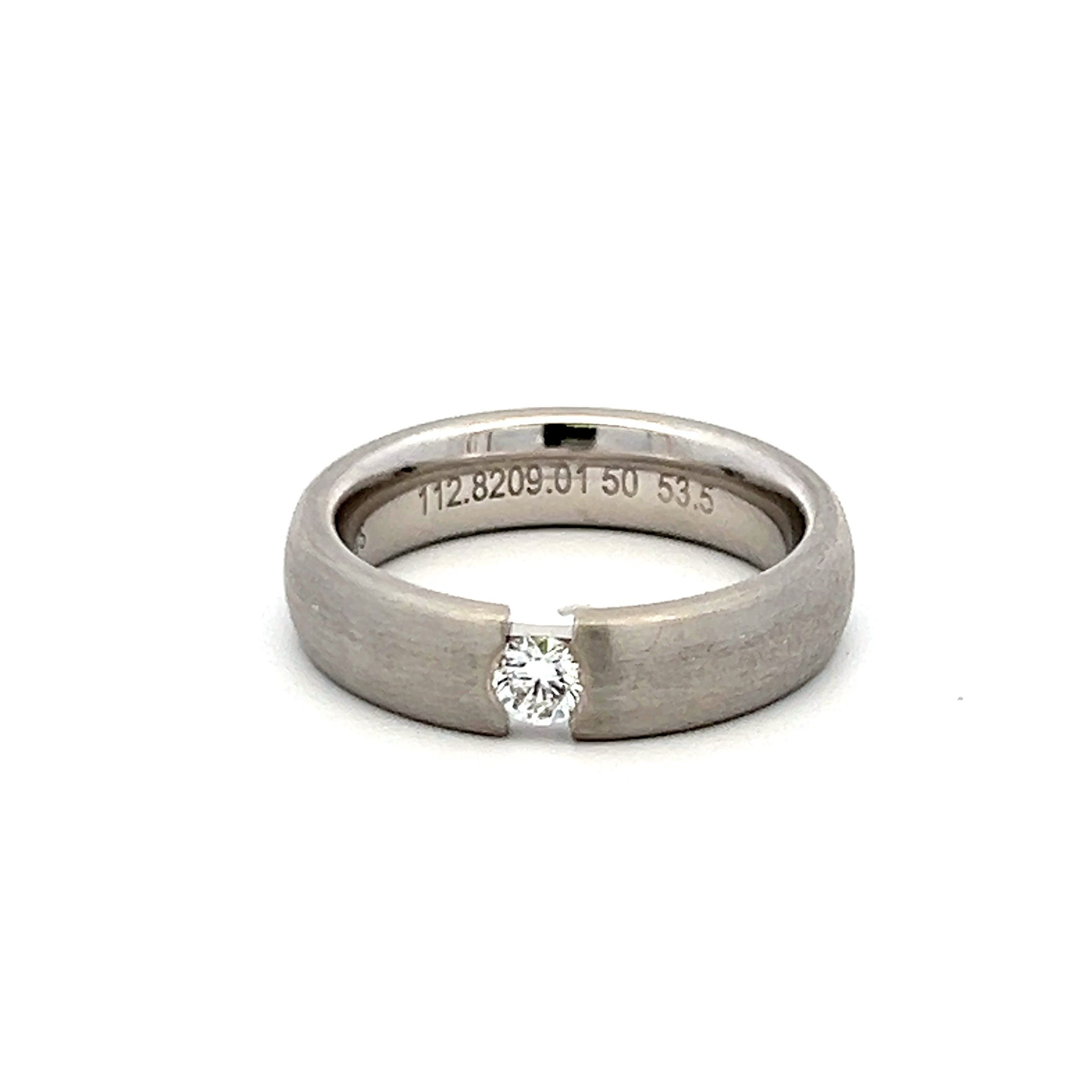 0.18 Carat Round Brilliant G VS1 Diamond 18K White Gold Engagement Ring for Women - Perfect Proposal Gift, Wedding Band, Anniversary Jewelry & Romantic Occasions