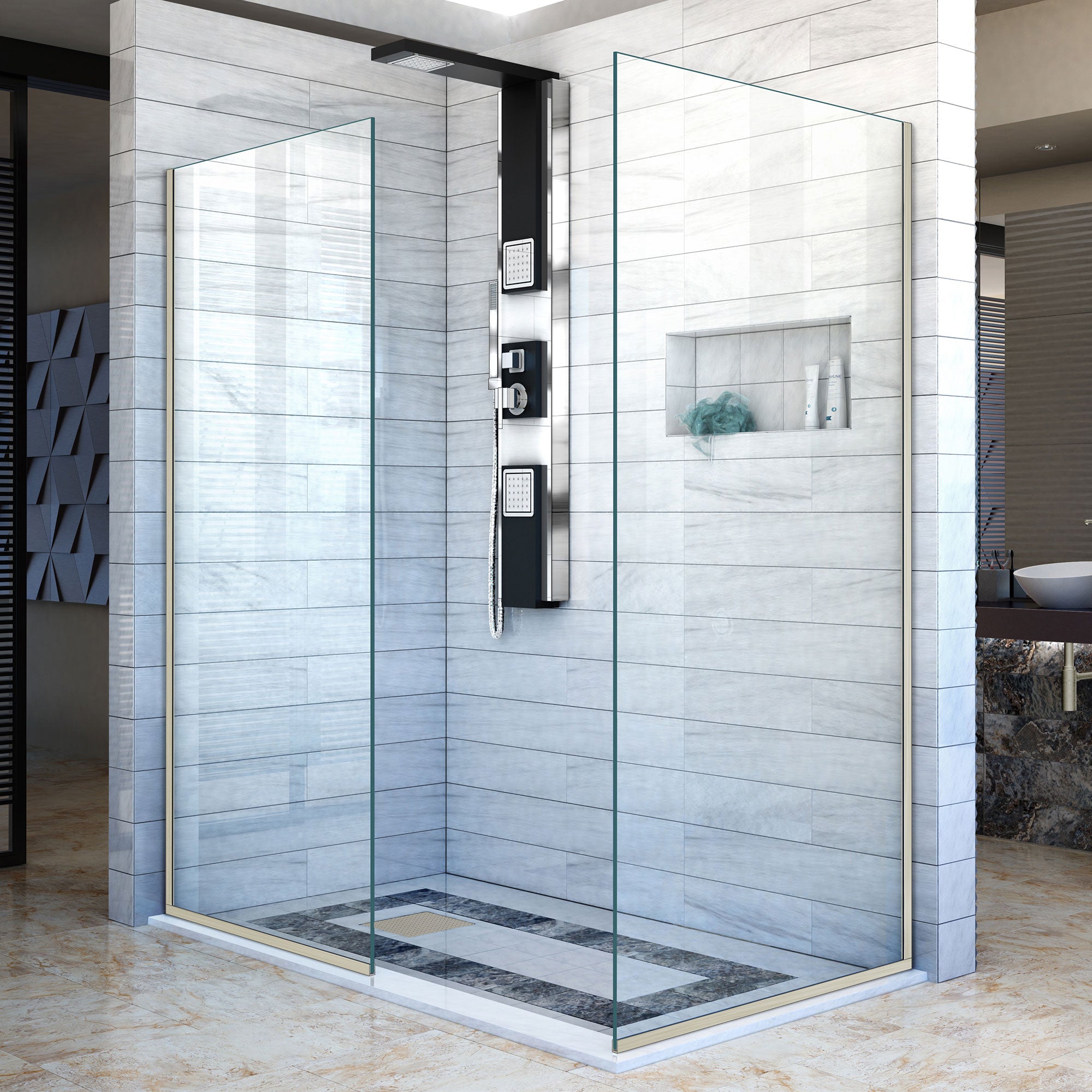 DreamLine Linea Frameless Shower Screen - 34