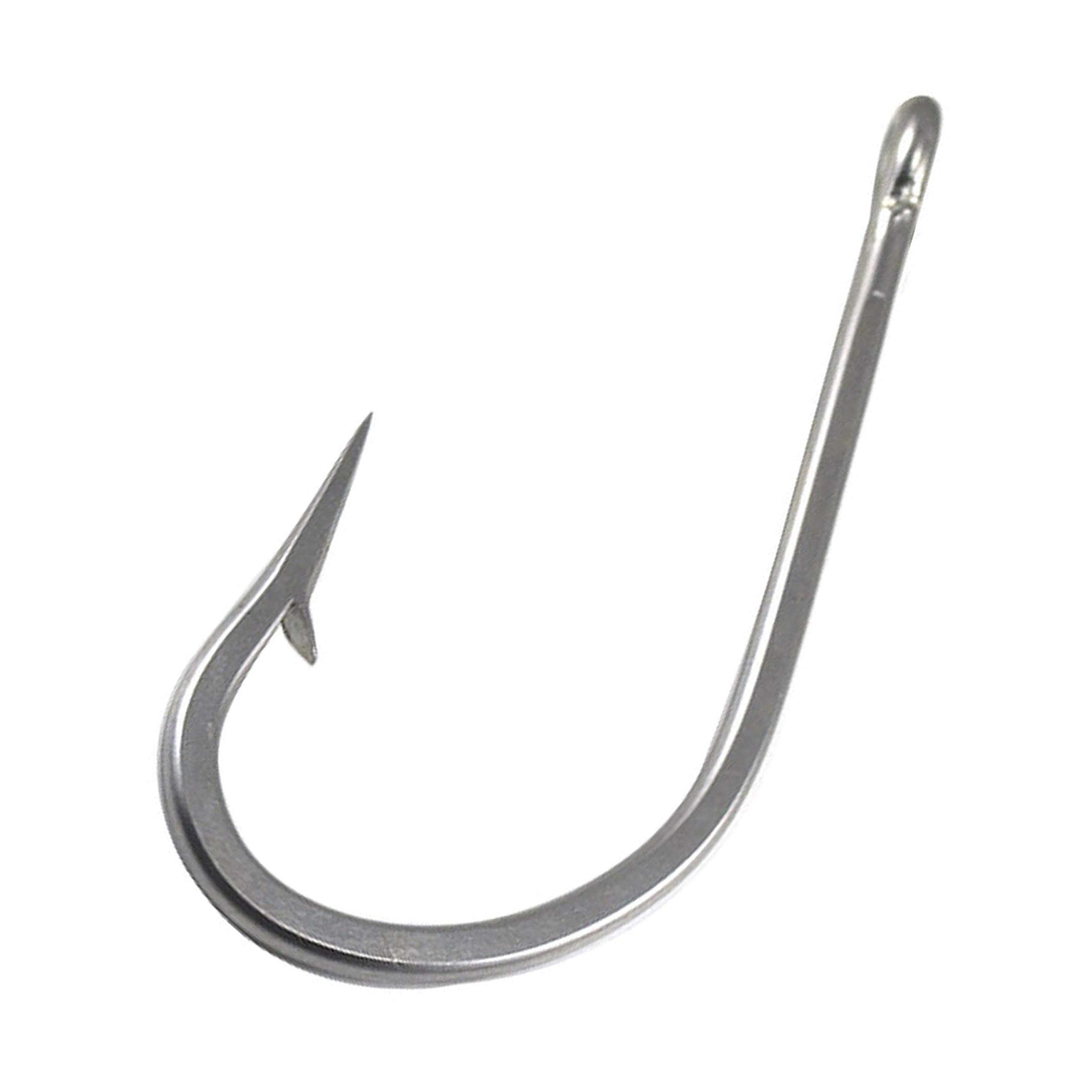 Premium Stainless Steel Saltwater Giant Shark & Alligator Hooks - Big Game Fishing Hooks for Tuna, Saltwater & Freshwater (Size 5/0-20/0) - Ideal for Deep Sea Fishing & Heavy Duty Angling