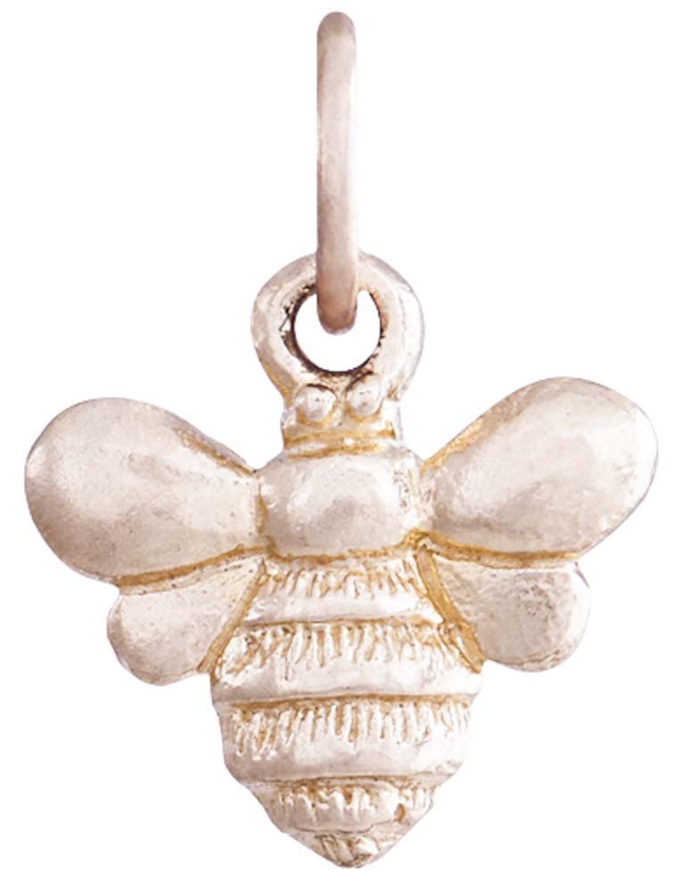 Helen Ficalora Bee Mini Charm - Sterling Silver Jewelry for Women, Dainty Bee Pendant Necklace - Perfect for Everyday Wear, Gifts & Special Occasions