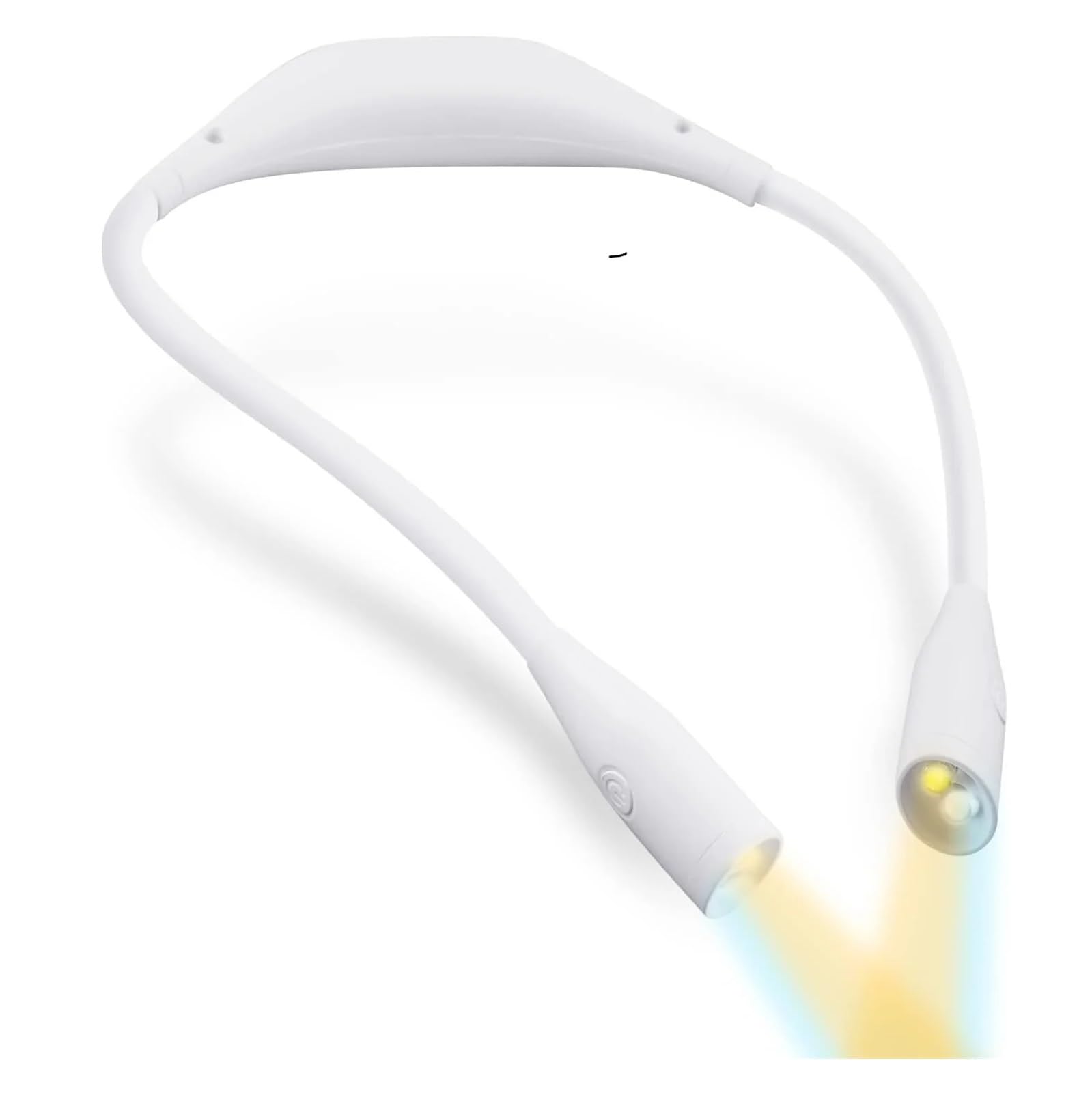 KANGYEBAIHUODIAN LED 3-Color Adjustable Neck Reading Light - USB Rechargeable Book Light with Flexible Gooseneck for Reading, Studying, Camping & Night Work (White)