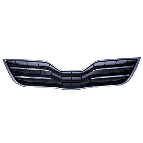 Toyota Camry XLE Front Grille Assembly (2010-2011) - Black/Chrome Replacement Grill Compatible with 2.5L & 3.5L Models | Perfect for Car Upgrades & Customization