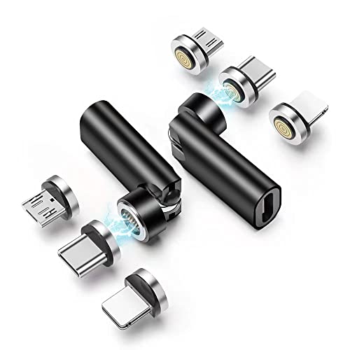 usb c magnetic adapter 2pack black