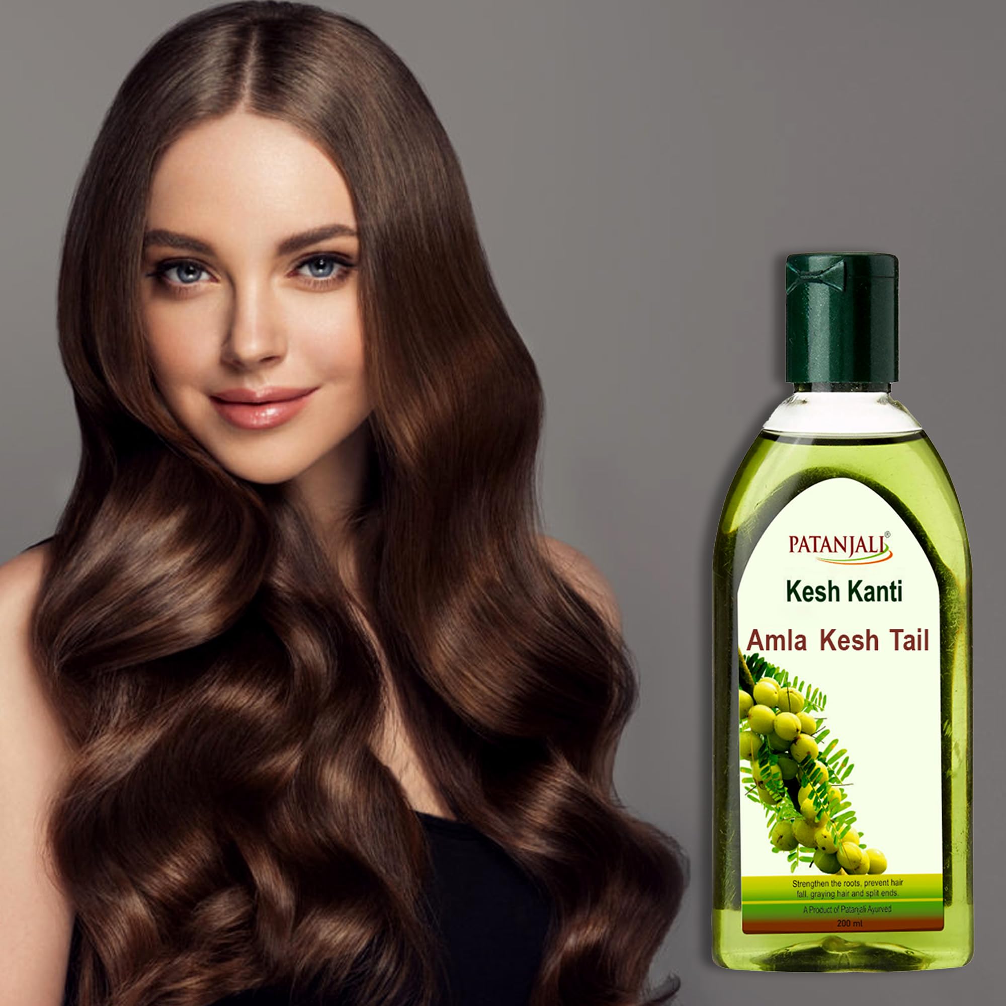 Patanjali Kesh Kanti Amla Hair Oil 200ml - Natural Ayurvedic Hair Growth Treatment for Dry & Damaged Hair - Promotes Stronger, Shinier Locks - Perfect for Daily Hair Care & Scalp Massage