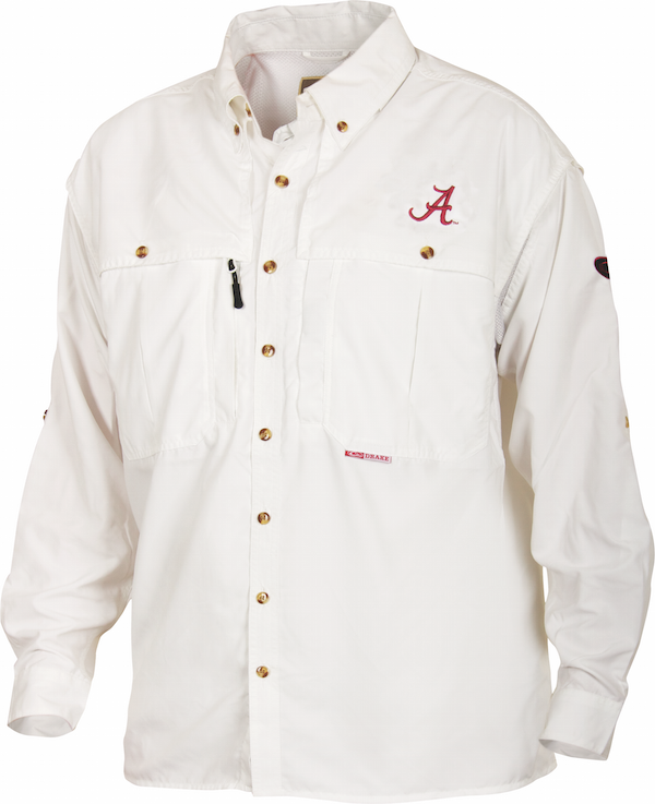 Alabama Cotton Wingshooter's Long Sleeve Shirt - Durable Hunting & Outdoor Apparel for Comfortable Field Wear