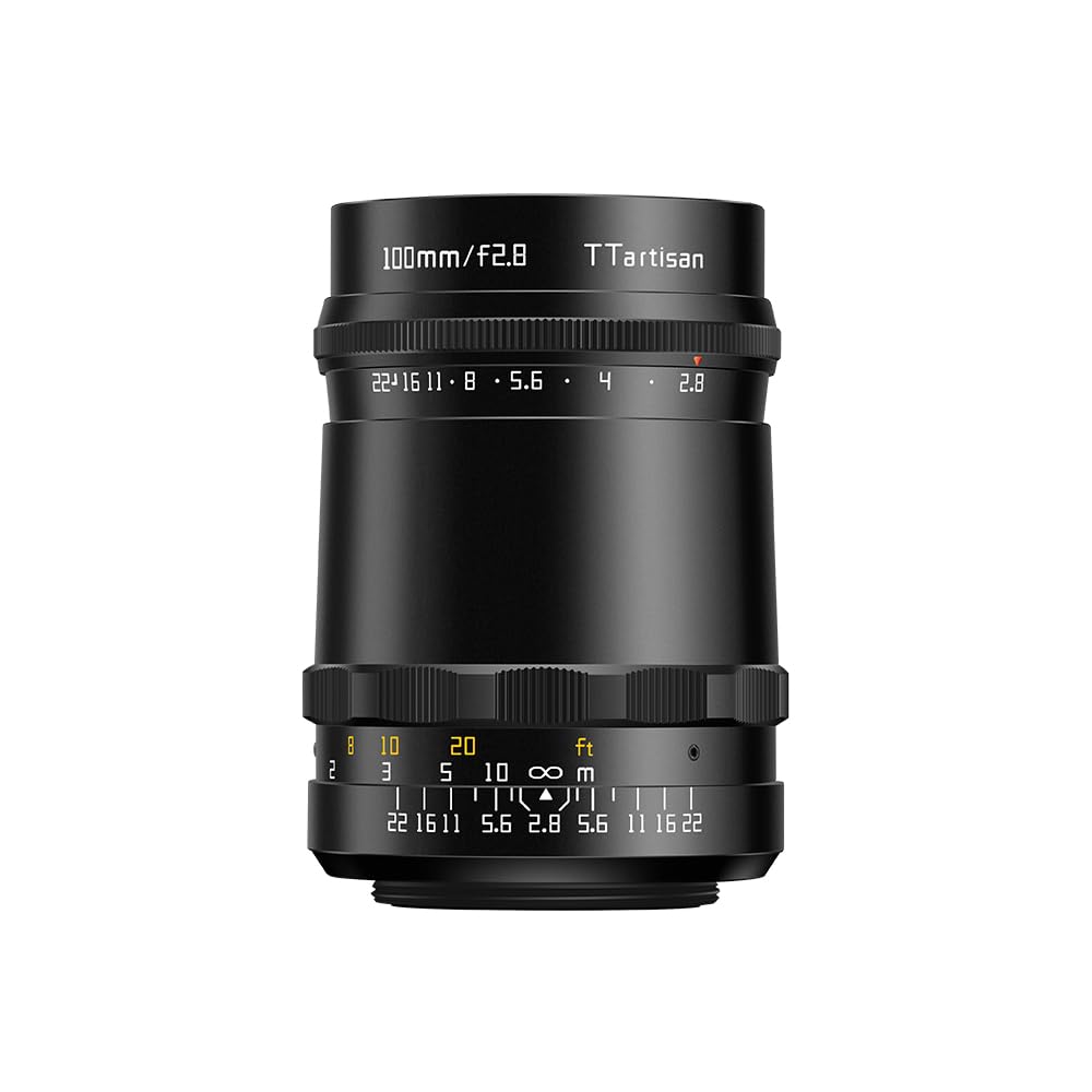 TTArtisan 100mm f/2.8 Bubble Bokeh Full Frame Manual Focus Prime Lens for M42 Mount - Compatible with Mirrorless & SLR Cameras via Adapter - Perfect for Portrait, Macro & Creative Photography