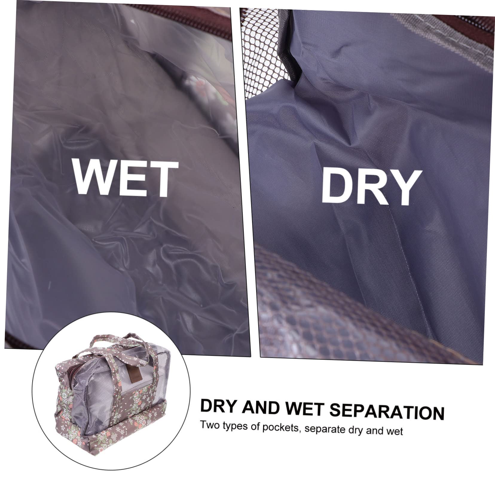 **PAMINGONO Waterproof Beach Bag with Dry/Wet Separation - Mesh Tote for Sand Toys, Swimwear & Wet Clothes | Ideal for Pool, Travel & Outdoor Activities**