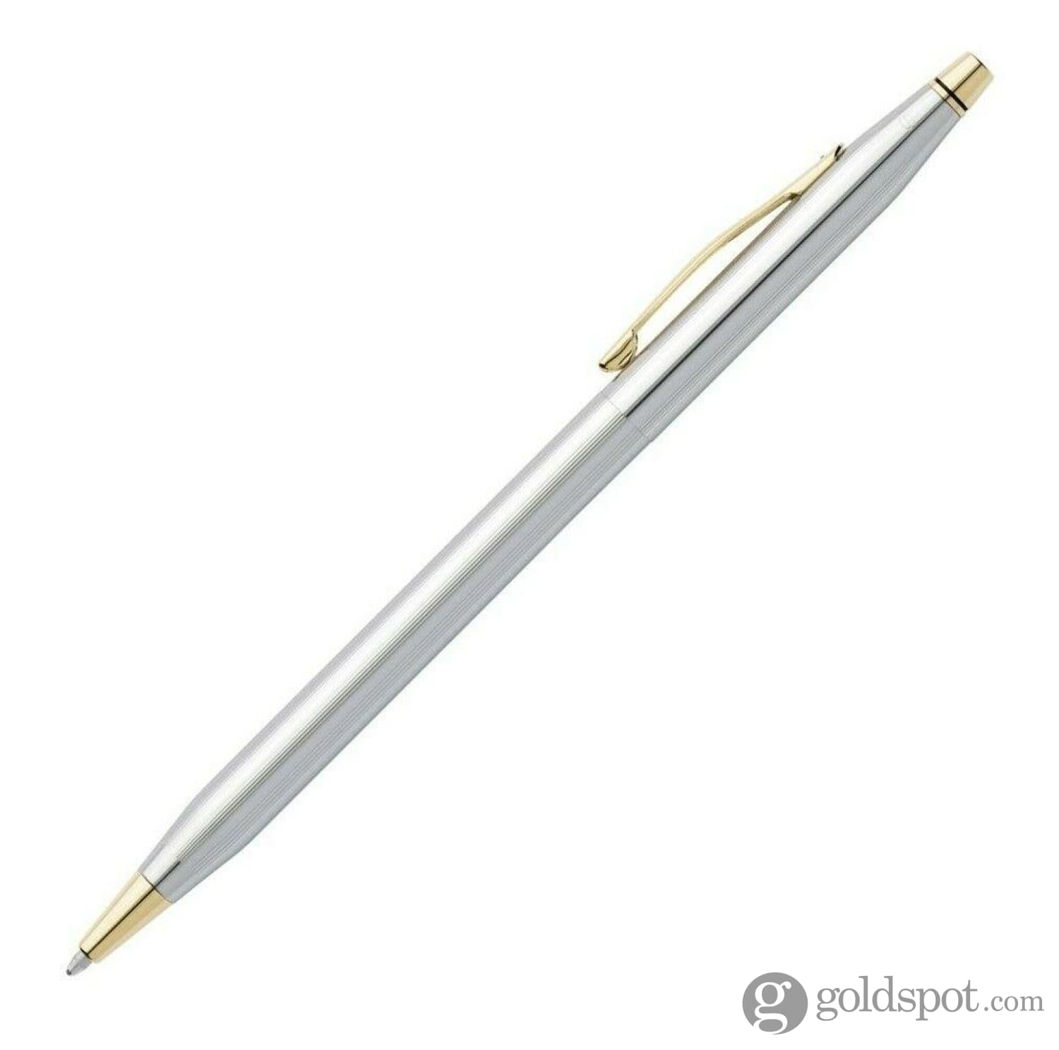 Cross Classic Century Ballpoint Pen - Medalist Chrome with Gold Trim - Premium Writing Instrument for Office, Business & Gifts | Smooth Writing Experience for Professionals & Students