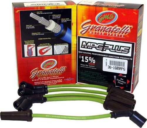 GRANATELLI 38-1629MPG High Performance Spark Plug Wires for Ford Mustang, Chevy Camaro & Dodge Charger - Perfect for Racing, Street Performance & Engine Upgrades