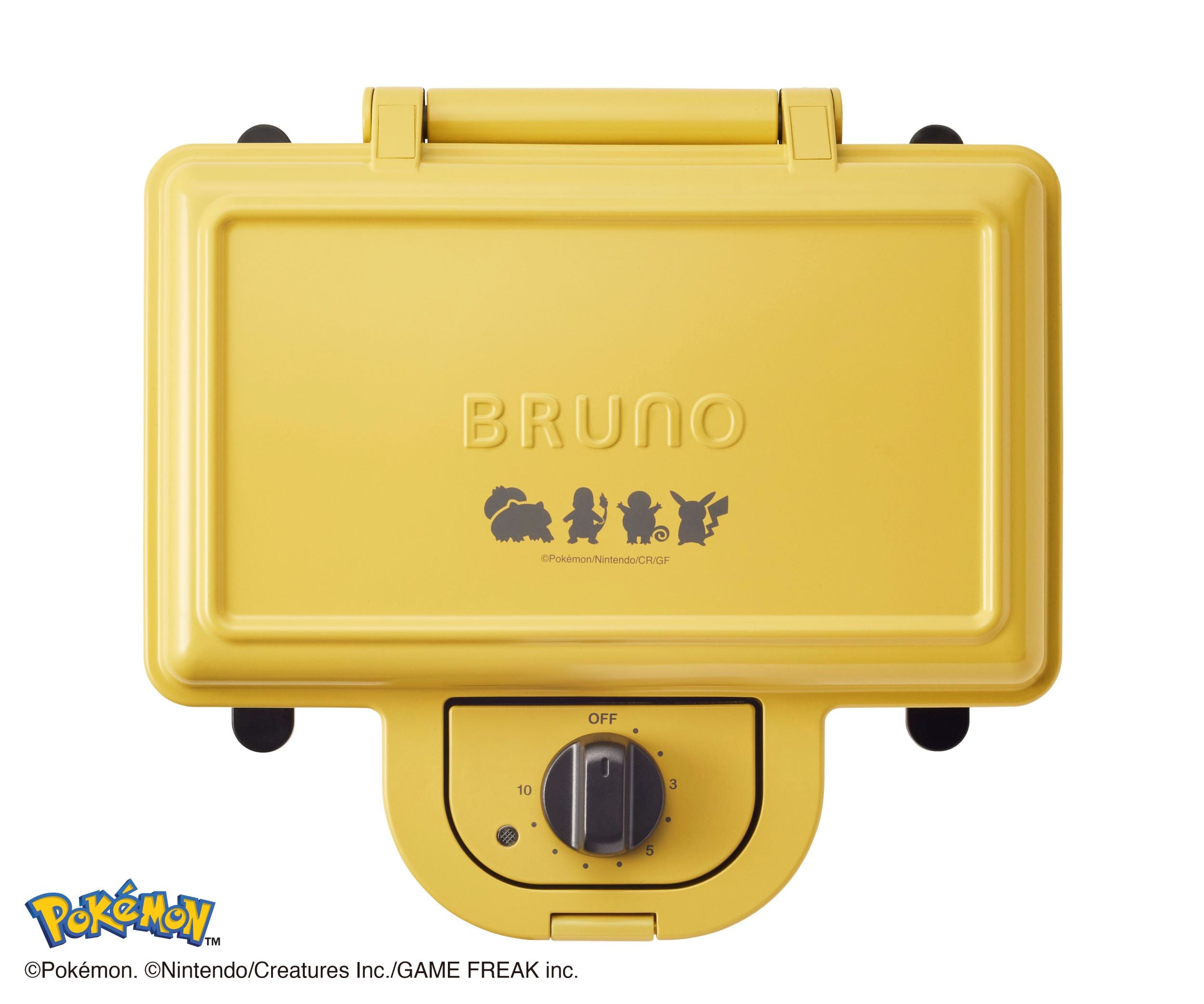 BRUNO BOE132 Pokemon Sandwich Maker - 2 Slice Non-Stick Electric Grill for Quick Breakfast & Snacks - Perfect for Kids, Home & Office Use