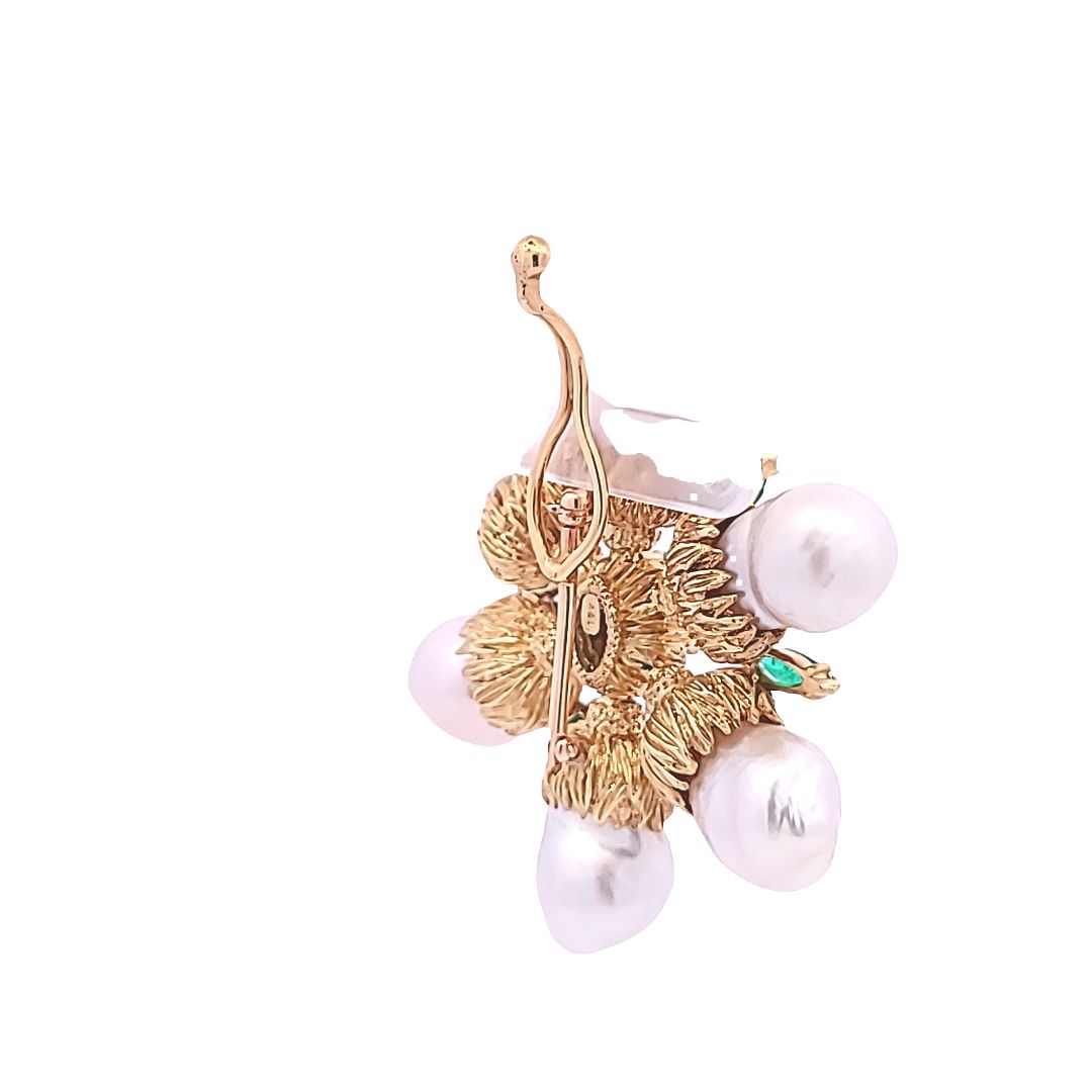 0.10 Carat Marquis Cut Diamond 18K Yellow Gold Pendant & Brooch - Elegant Jewelry for Weddings, Anniversaries & Special Occasions