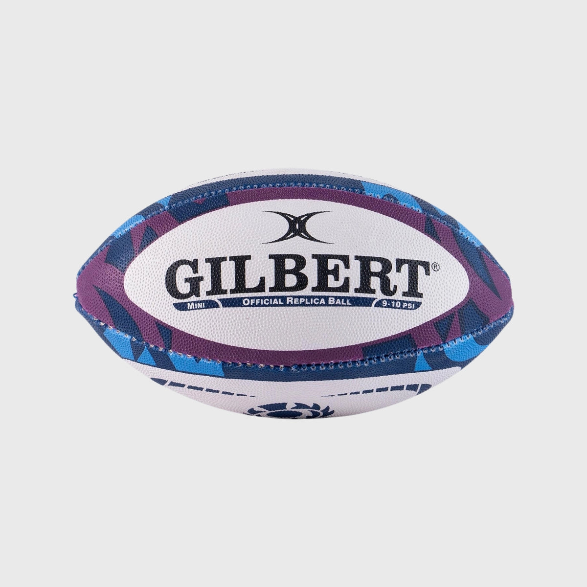 Gilbert Scotland Replica Mini Rugby Ball - Navy & Purple - Perfect for Rugby Fans, Collectors & Home Decor