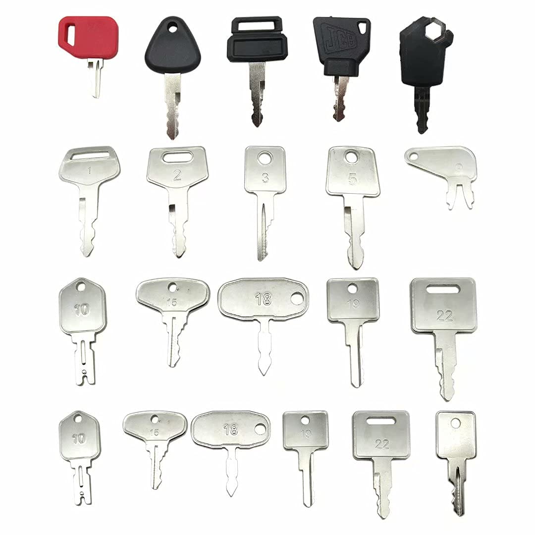 Heavy Equipment Ignition Key Set for John Deere 1020-2030 - Construction & Farming Use