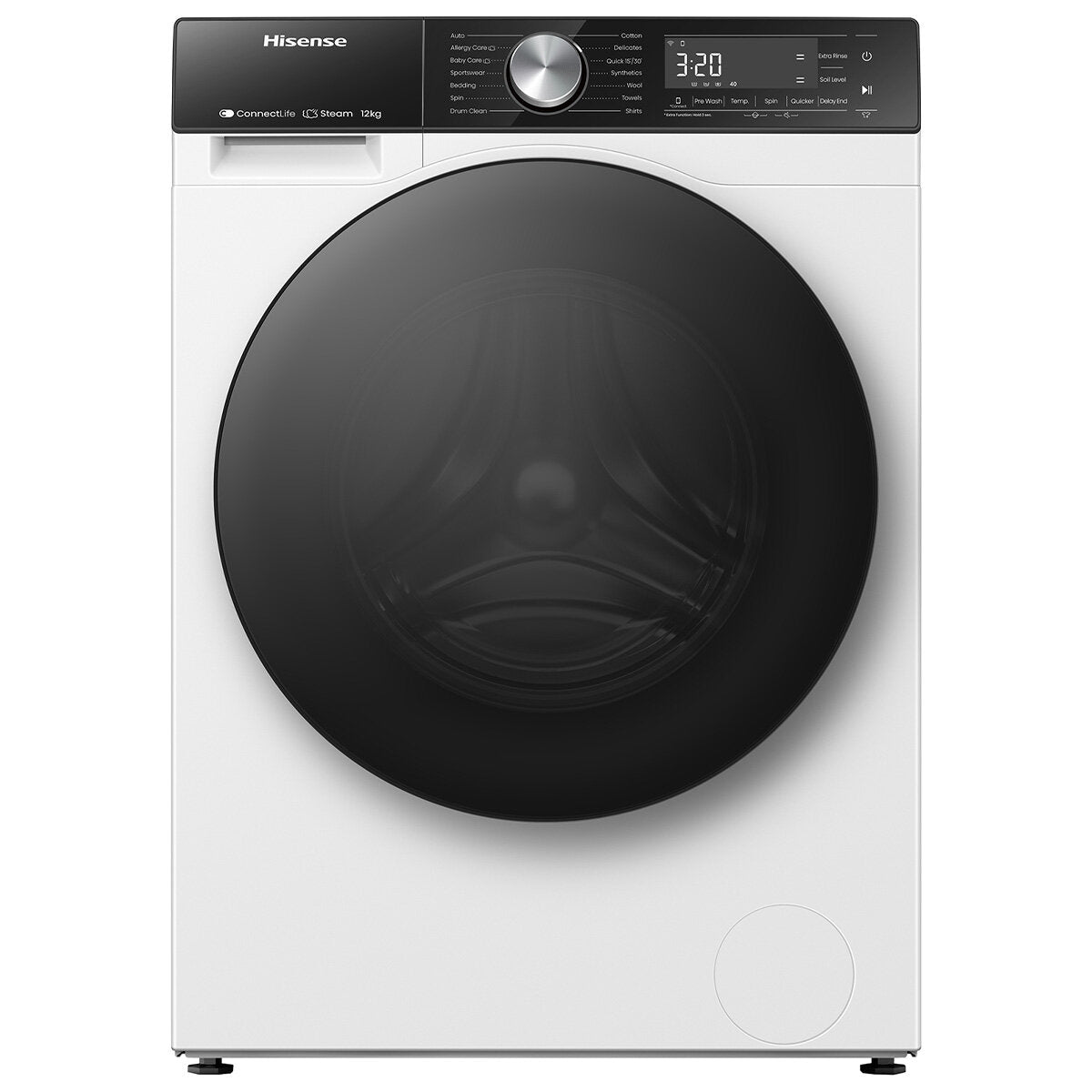 Hisense 12kg Series 5 Front Load Washing Machine HWF5S1214 - Energy Efficient, Quiet Operation for Laundry Rooms & Apartments | Perfect for Families & Small Spaces