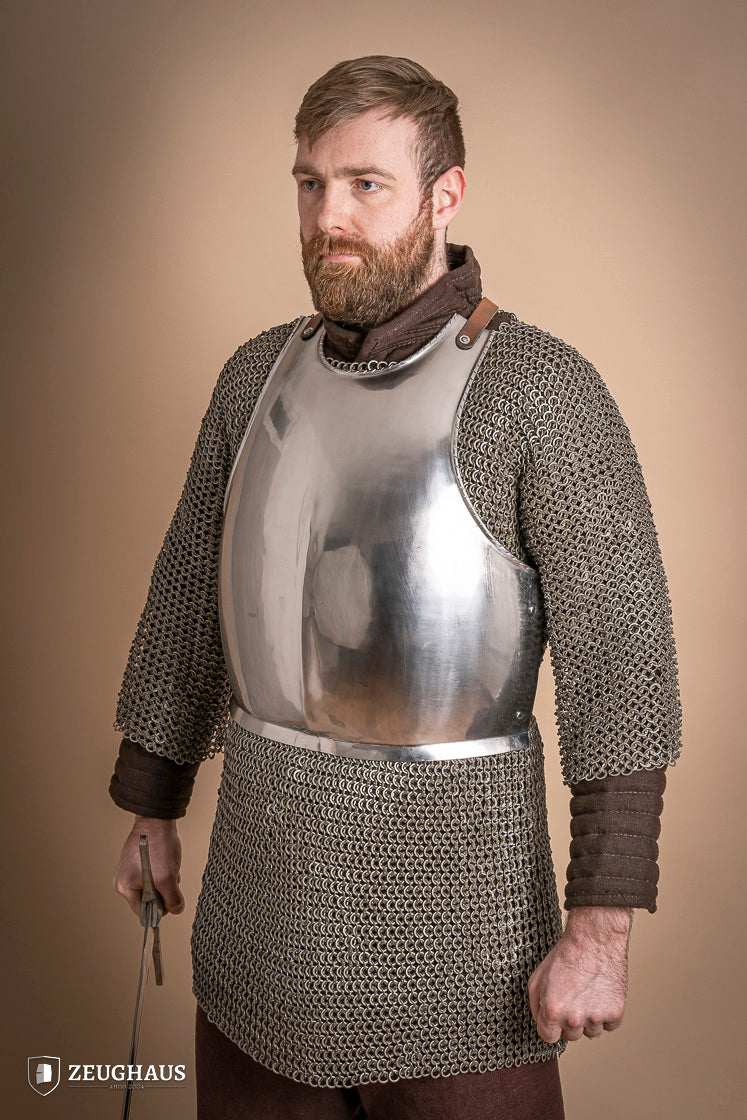 1.6mm Polished Mercenary Breastplate - Medieval Armor for LARP, Cosplay & Historical Reenactment