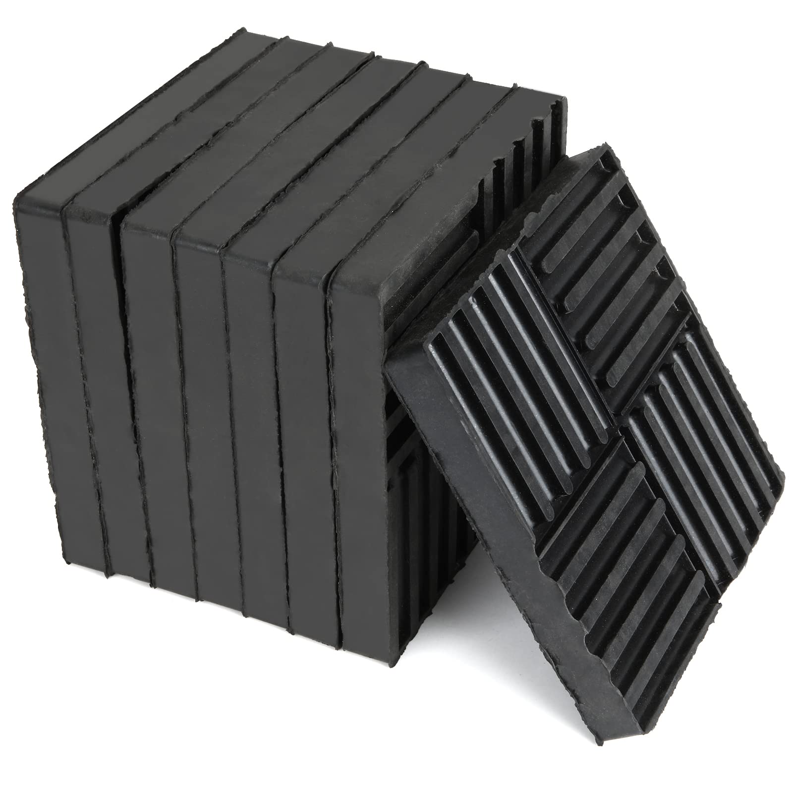 8PCS Anti-Vibration Pads, 6.5''X6.5''X0.8