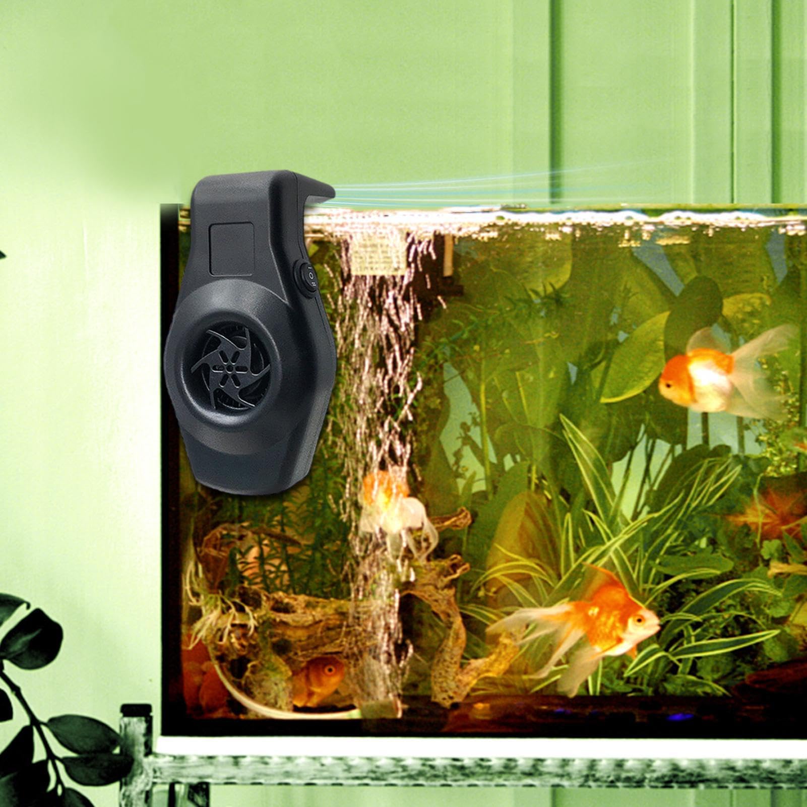 Aquarium Cooling Fan - Silent Fish Tank Cooler with Efficient Temperature Control for Reptile Habitats, Aquariums & Cages | Perfect for Tropical Fish Tanks & Terrariums