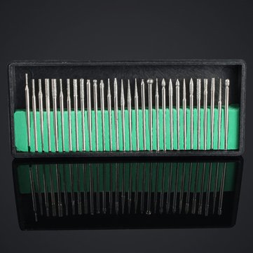 30Pcs Electric Nail Drill Bits Kit - Professional Shank Set for Nail Art, Manicure & Pedicure - Perfect for Salon, Home & Travel Use