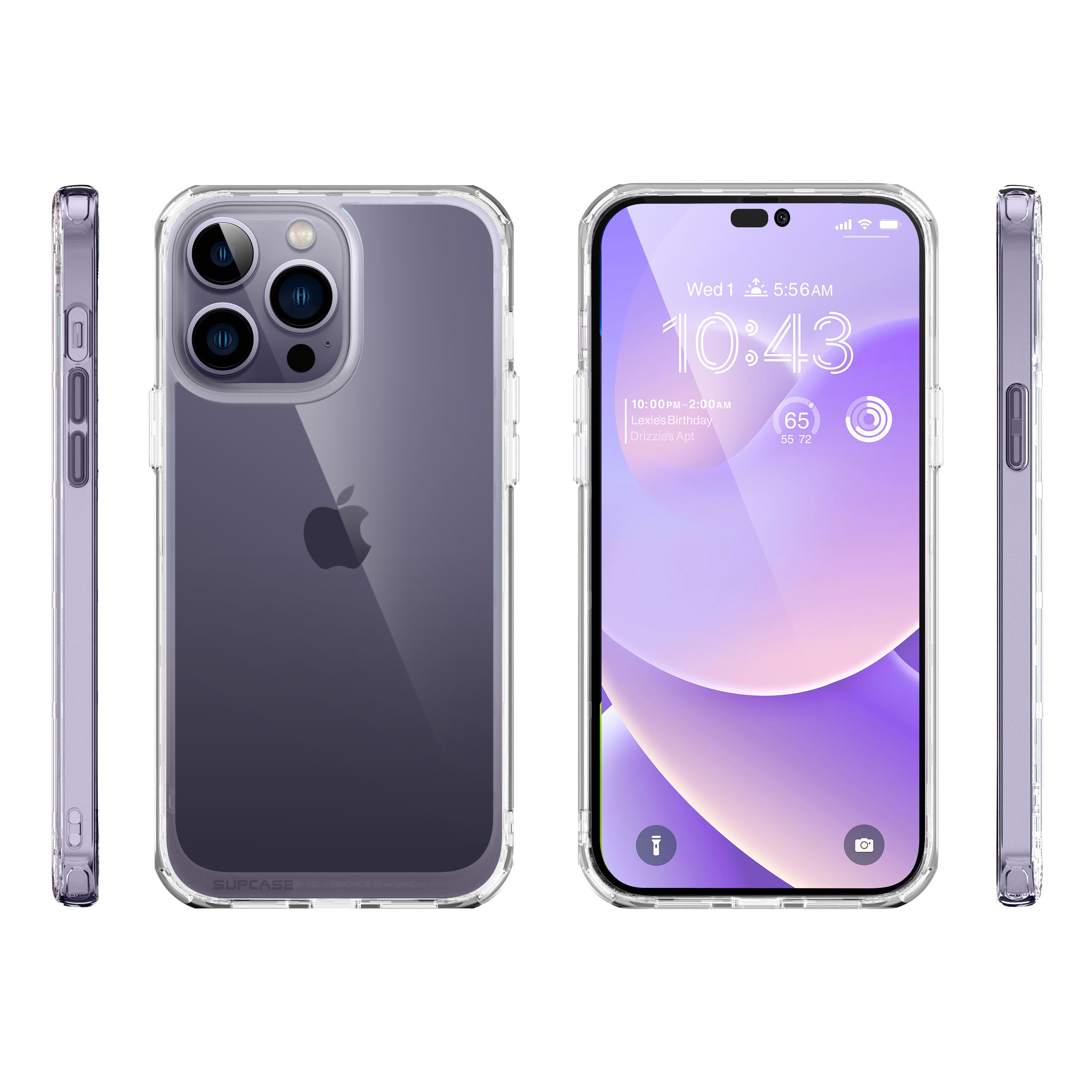 iPhone 14 Pro Case 6.1 Inch - Slim Clear Protective Cover with Unicorn Beetle Style | Shockproof & Scratch Resistant | Perfect for Everyday Use, Travel & Outdoor Activities